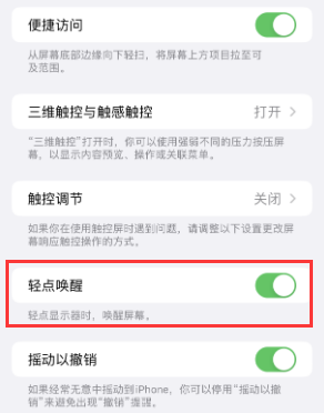 理县苹果授权维修站分享iPhone轻点无法唤醒怎么办 