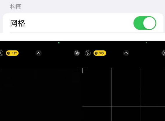 理县苹果手机维修网点分享iPhone如何开启九宫格构图功能
