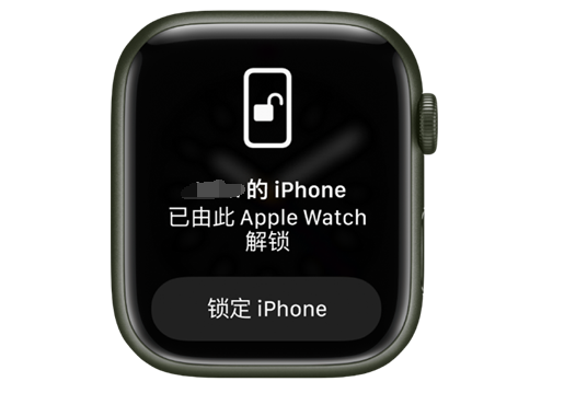 理县苹果手机维修分享用 AppleWatch 解锁配备面容 ID 的 iPhone方法 