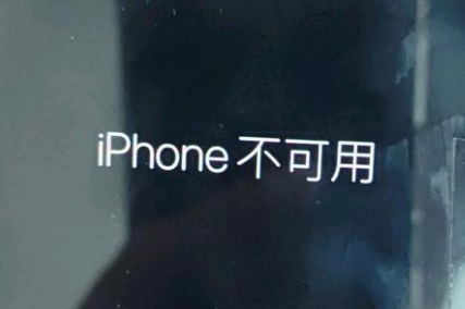 理县苹果服务网点分享锁屏界面显示“iPhone 不可用”如何解决 